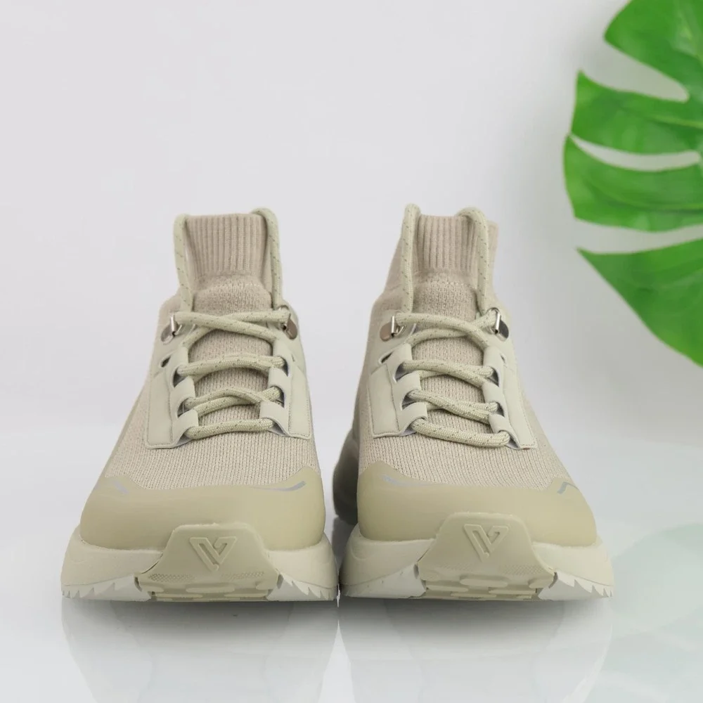 Vessi Women Cloudburst High Top Boot Sneaker Size 10 Waterproof Olive Green Shoe
